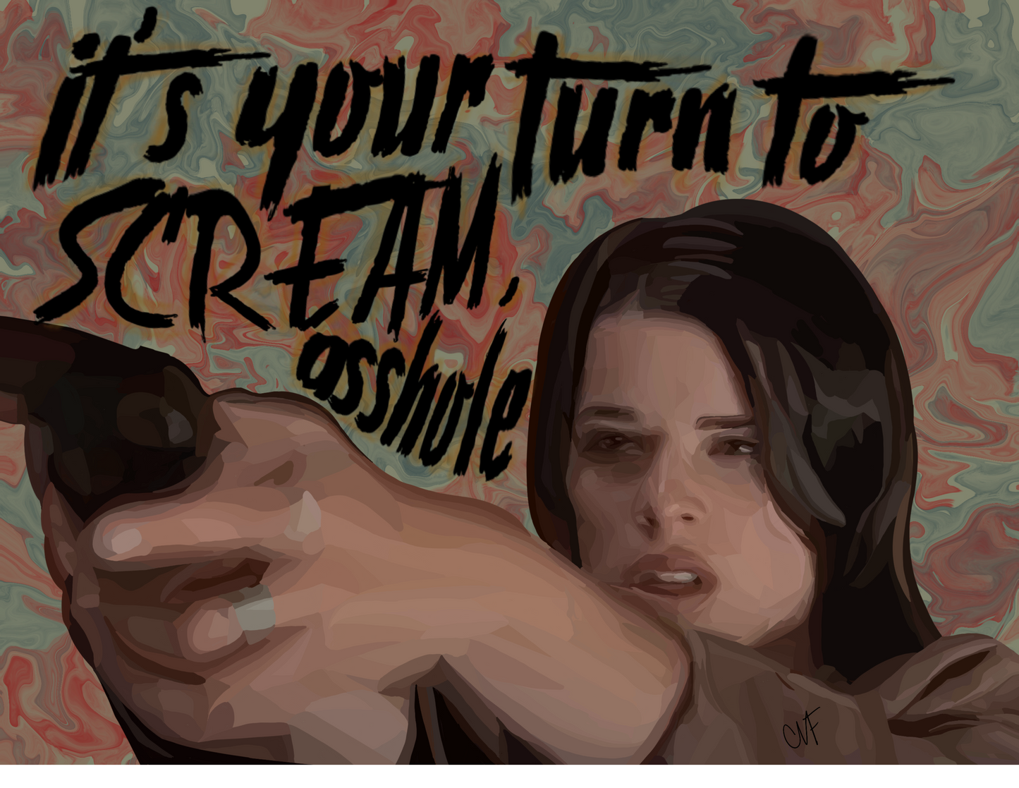 Sidney Prescott Scream Movie Quote + It's Your Turn To Scream + Individual Sticker - Shadow Witch Designs