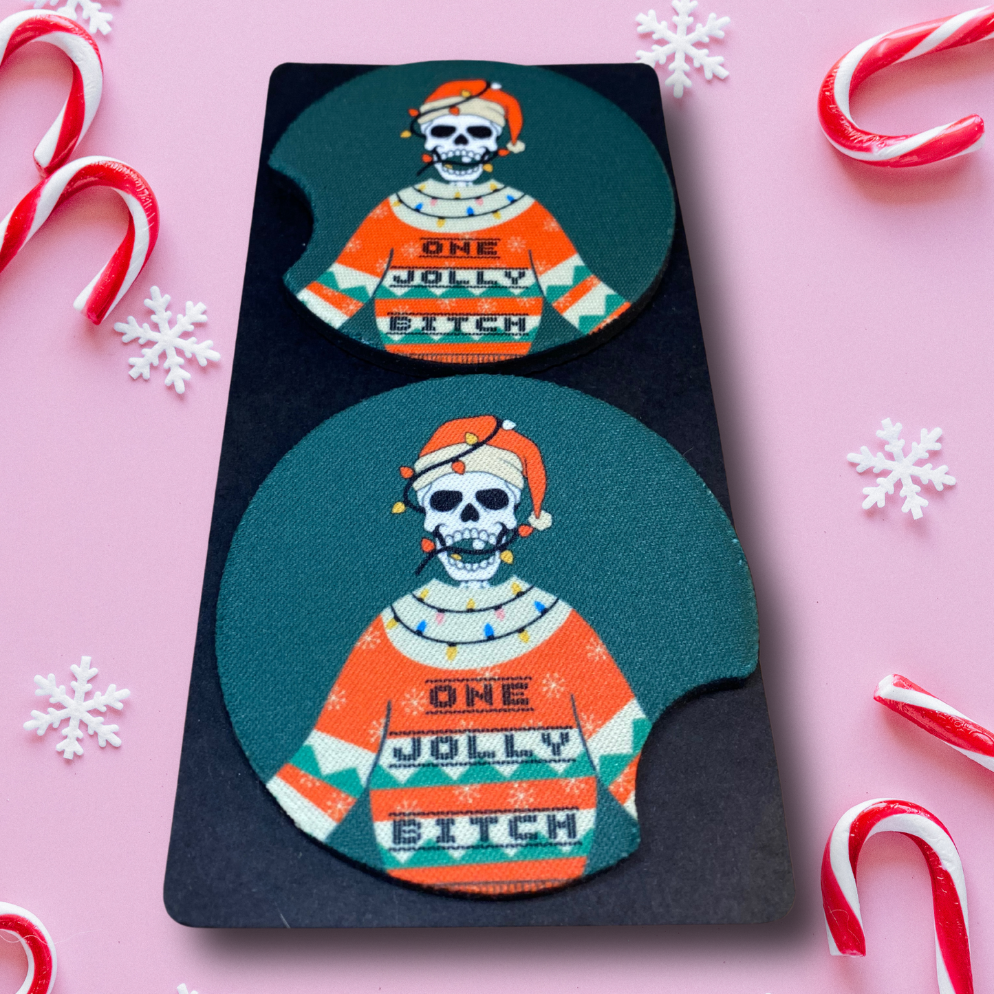 Creepmas Holiday Car Coasters - Shadow Witch Designs