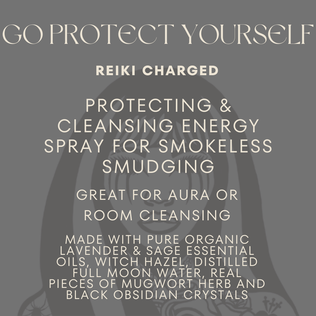 Go Protect Yourself Reiki Charged Intuitive Protection Energy Spray - Shadow Witch Designs