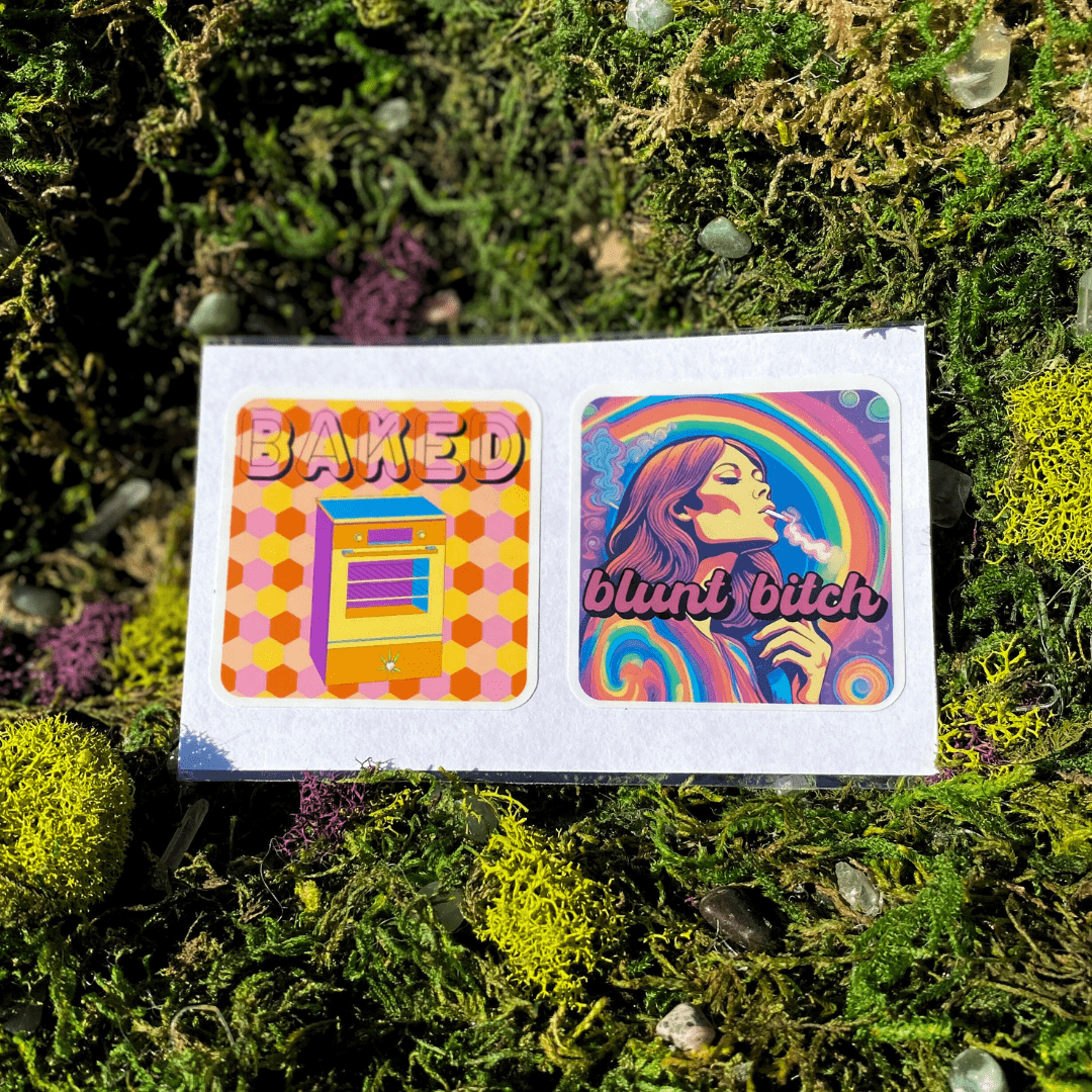 Baked & Blunt 420 Sticker Pack - Shadow Witch Designs