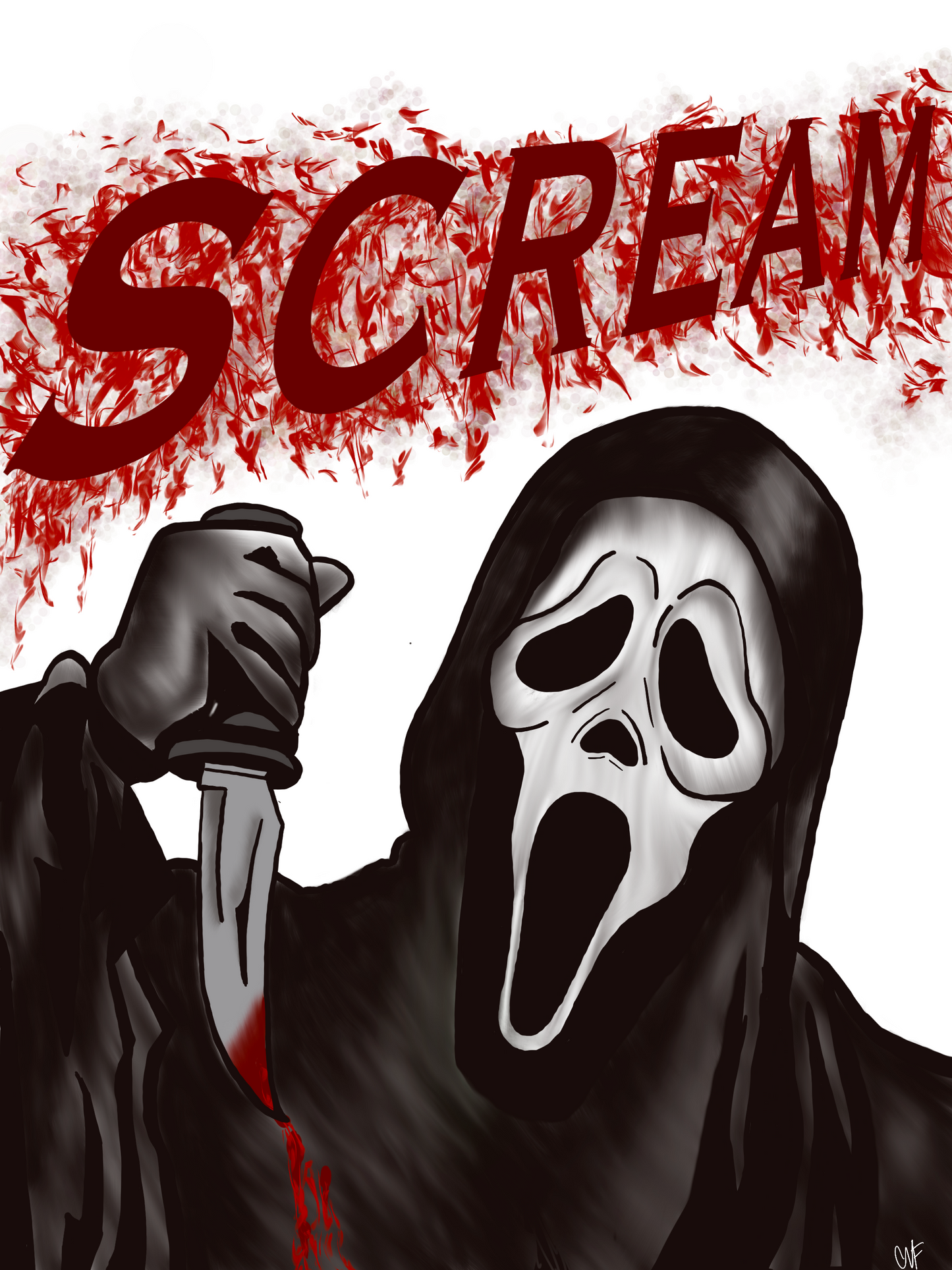 Original Scream Movie Stu and Billy Ghostface Sticker Pack