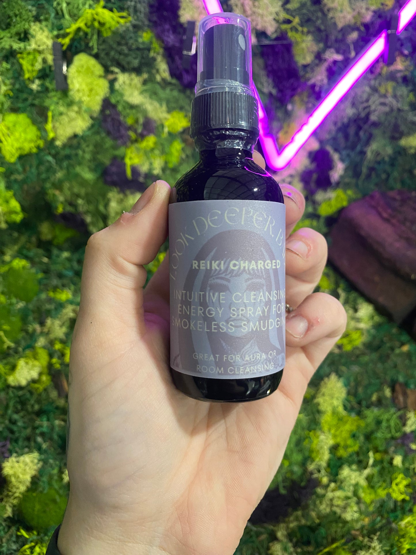 Look Deeper, Babe Reiki Charged Intuitive Cleansing Energy Spray - Shadow Witch Designs