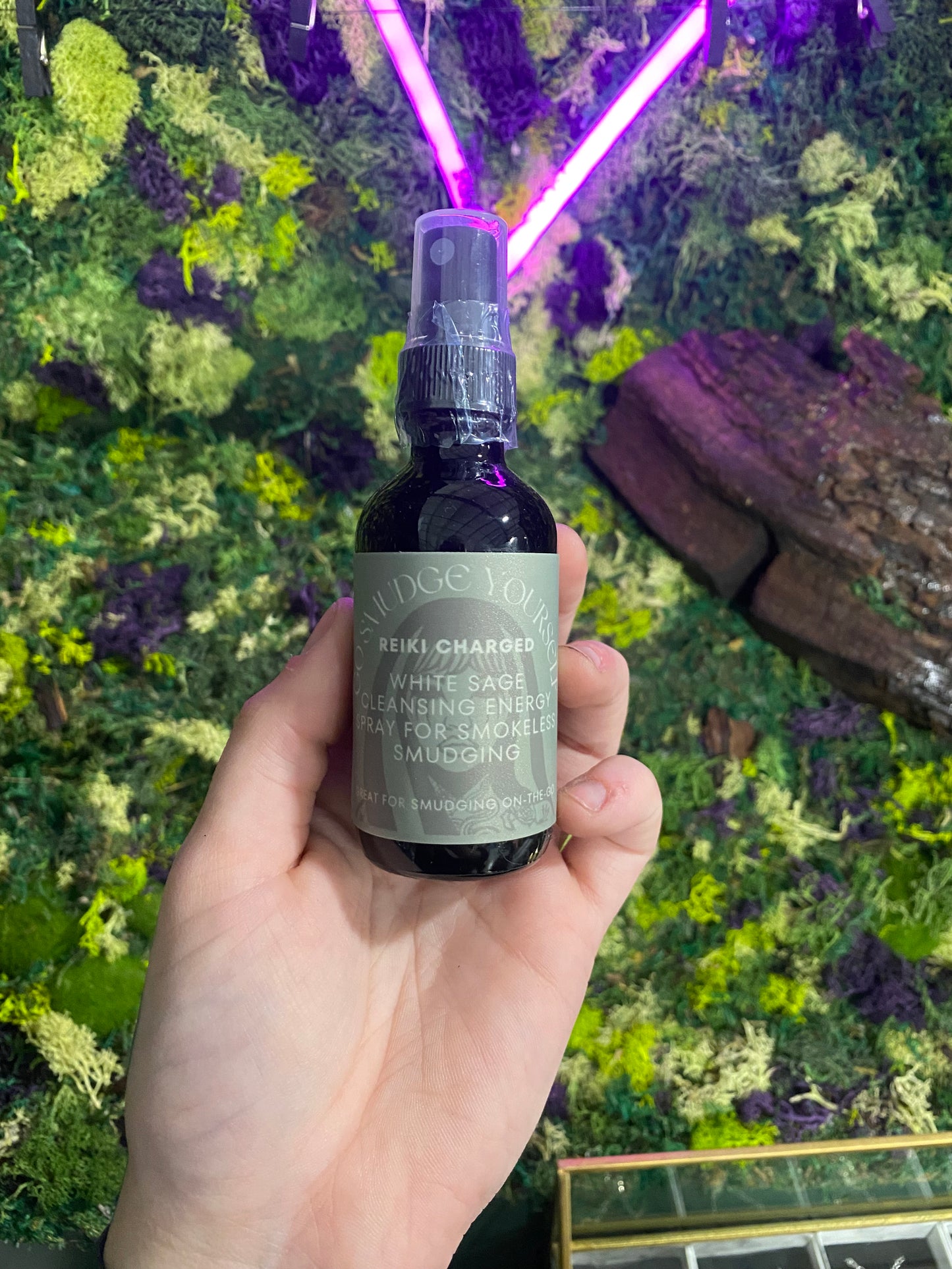 Go Smudge Yourself Reiki Charged White Sage Cleansing Energy Spray - Shadow Witch Designs