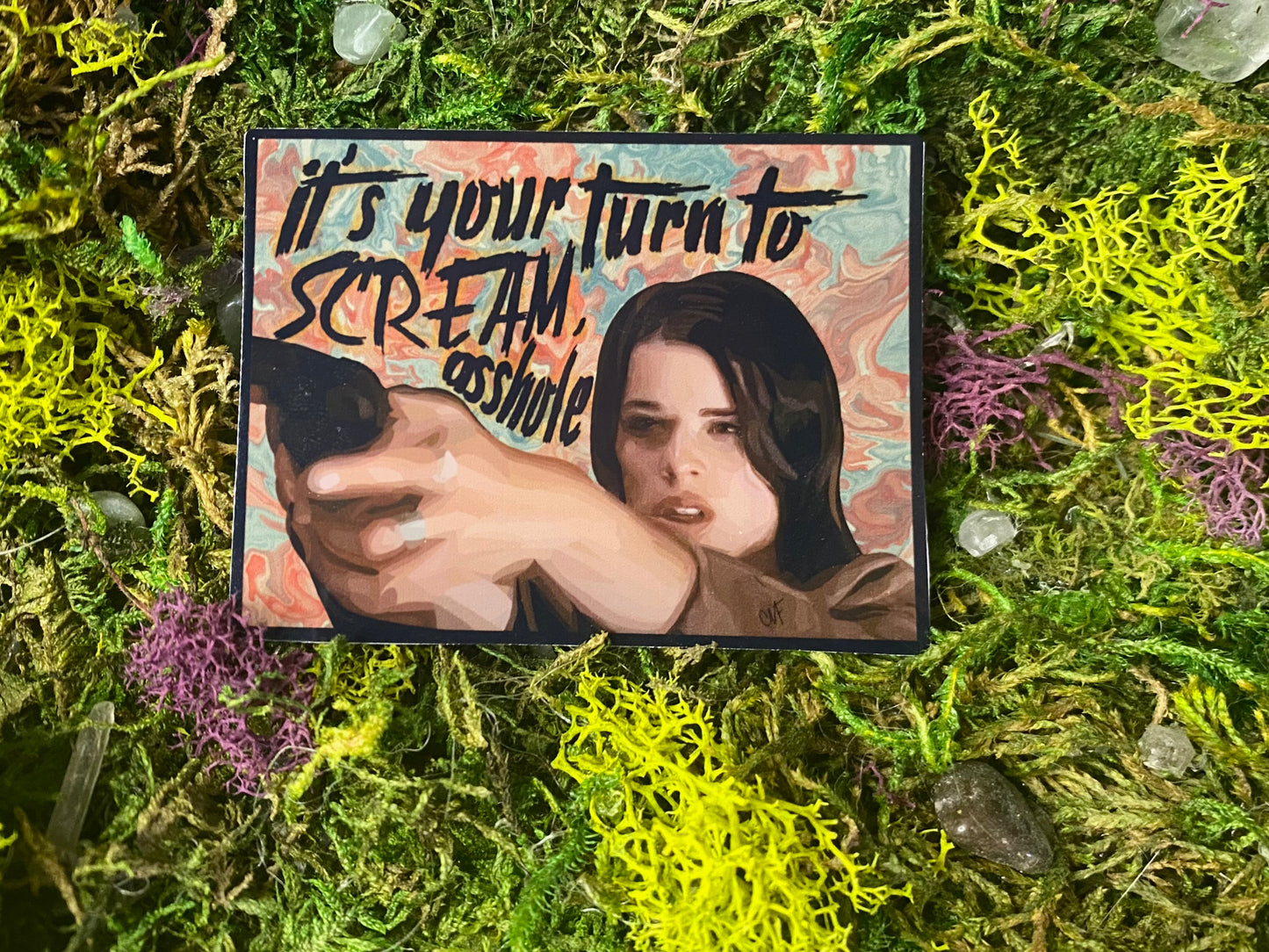 Sidney Prescott Scream Movie Quote + It's Your Turn To Scream + Individual Sticker - Shadow Witch Designs