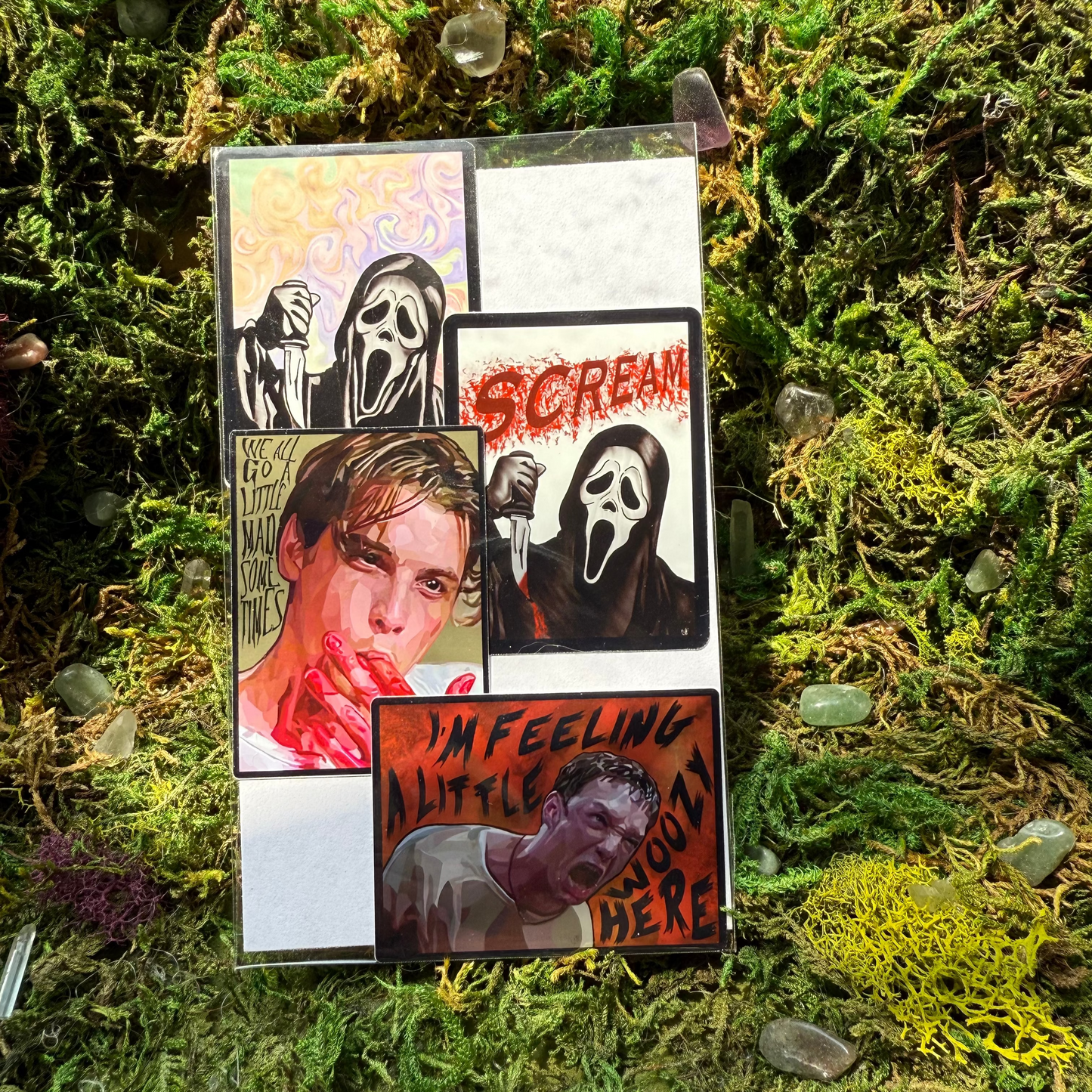 Original Scream Movie Stu and Billy Ghostface Sticker Pack