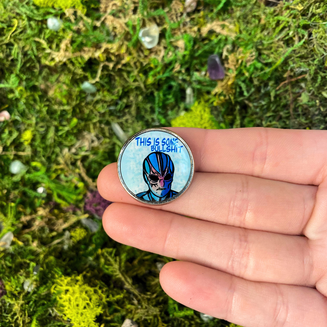 Resident Alien Harry Vanderspeigle Funny Enamel Pin - Shadow Witch Designs