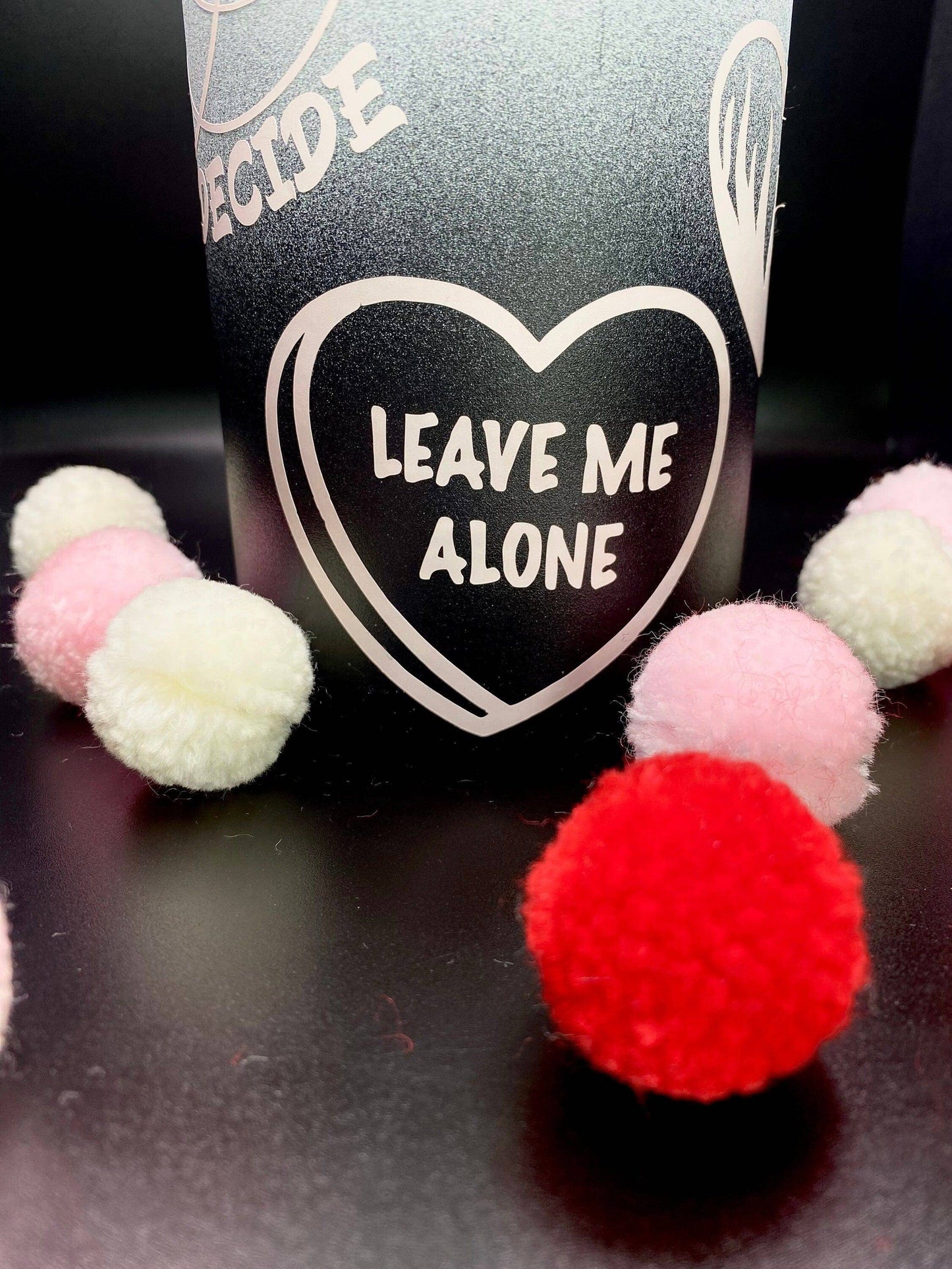 Go Away Candy Heart Bundle Vinyl Decal - Shadow Witch Designs