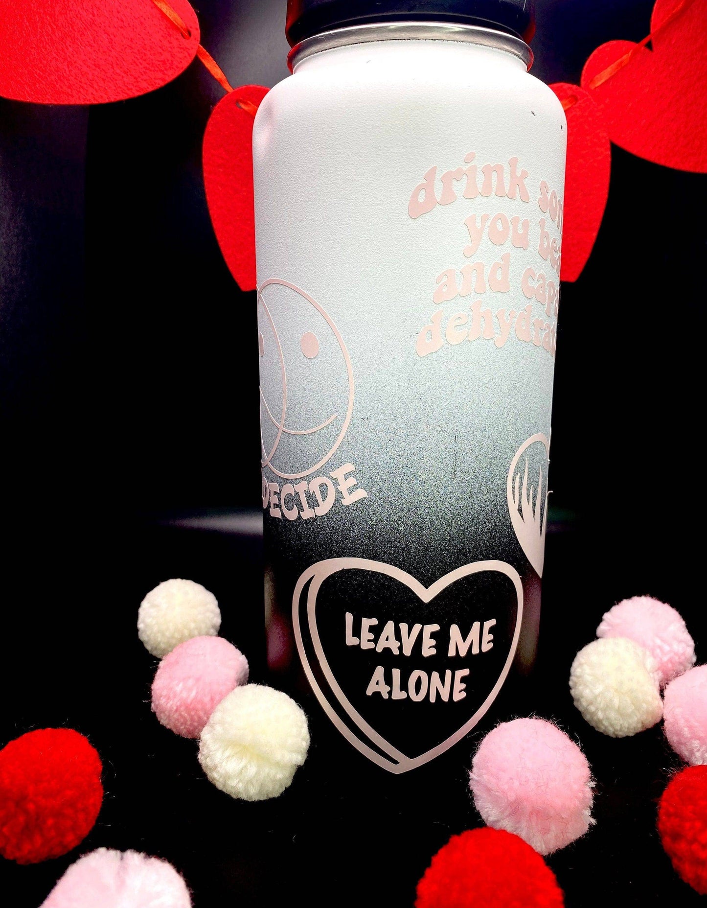 Leave Me Alone Candy Heart Vinyl Decal - Shadow Witch Designs