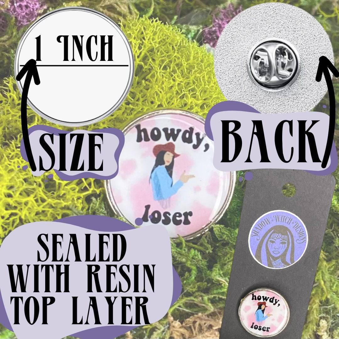 Boot Scoot TF Away Enamel Pin - Shadow Witch Designs