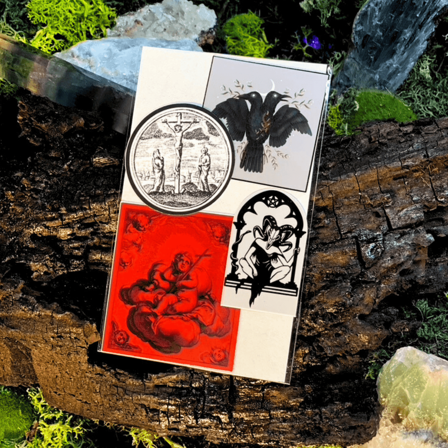 Gothic Crosses Sticker Pack - Shadow Witch Designs