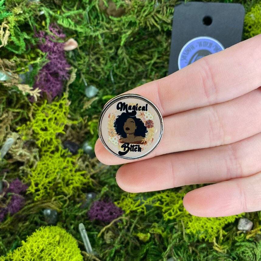 Magical B*tch Enamel Pin - Shadow Witch Designs