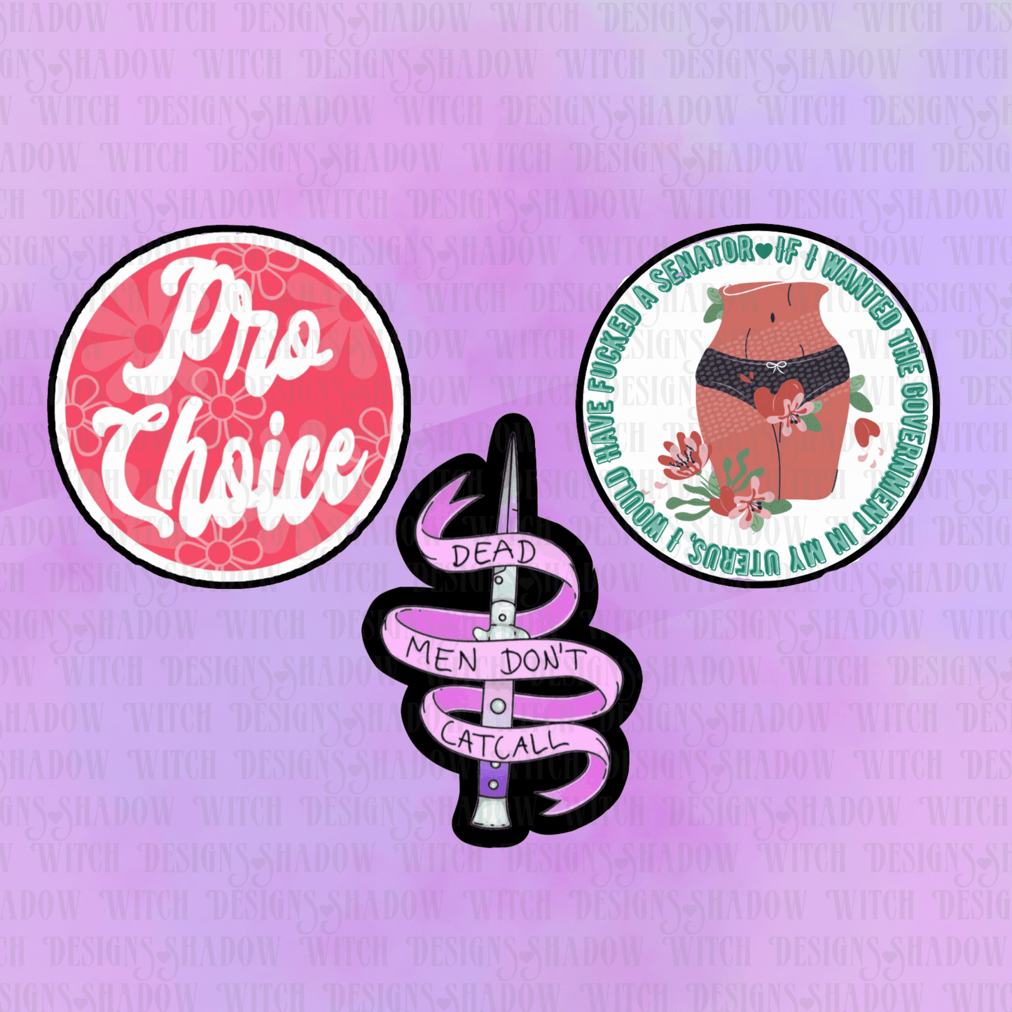 Pro Choice Sticker Pack - Shadow Witch Designs