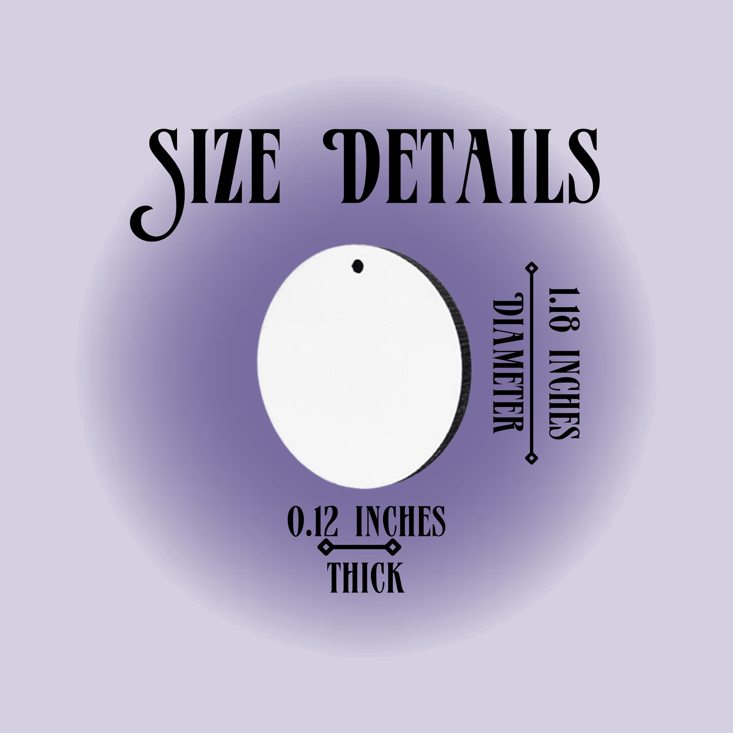 Purple Uterus Moon Phase Earrings - Shadow Witch Designs