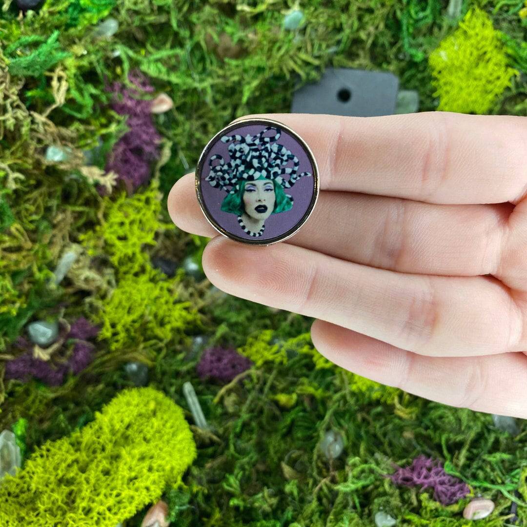 Qveen Herby Enamel Pin - Shadow Witch Designs