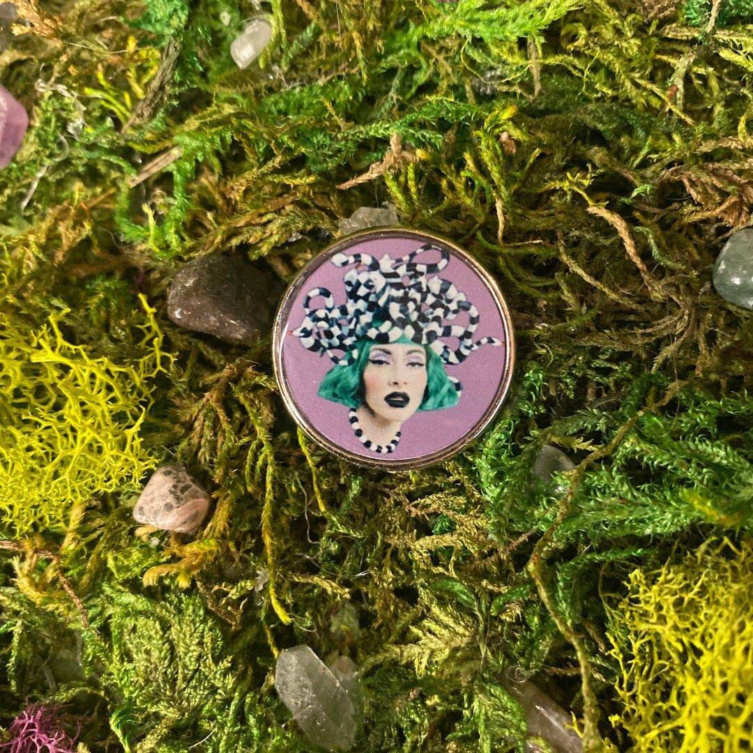 Qveen Herby Enamel Pin - Shadow Witch Designs