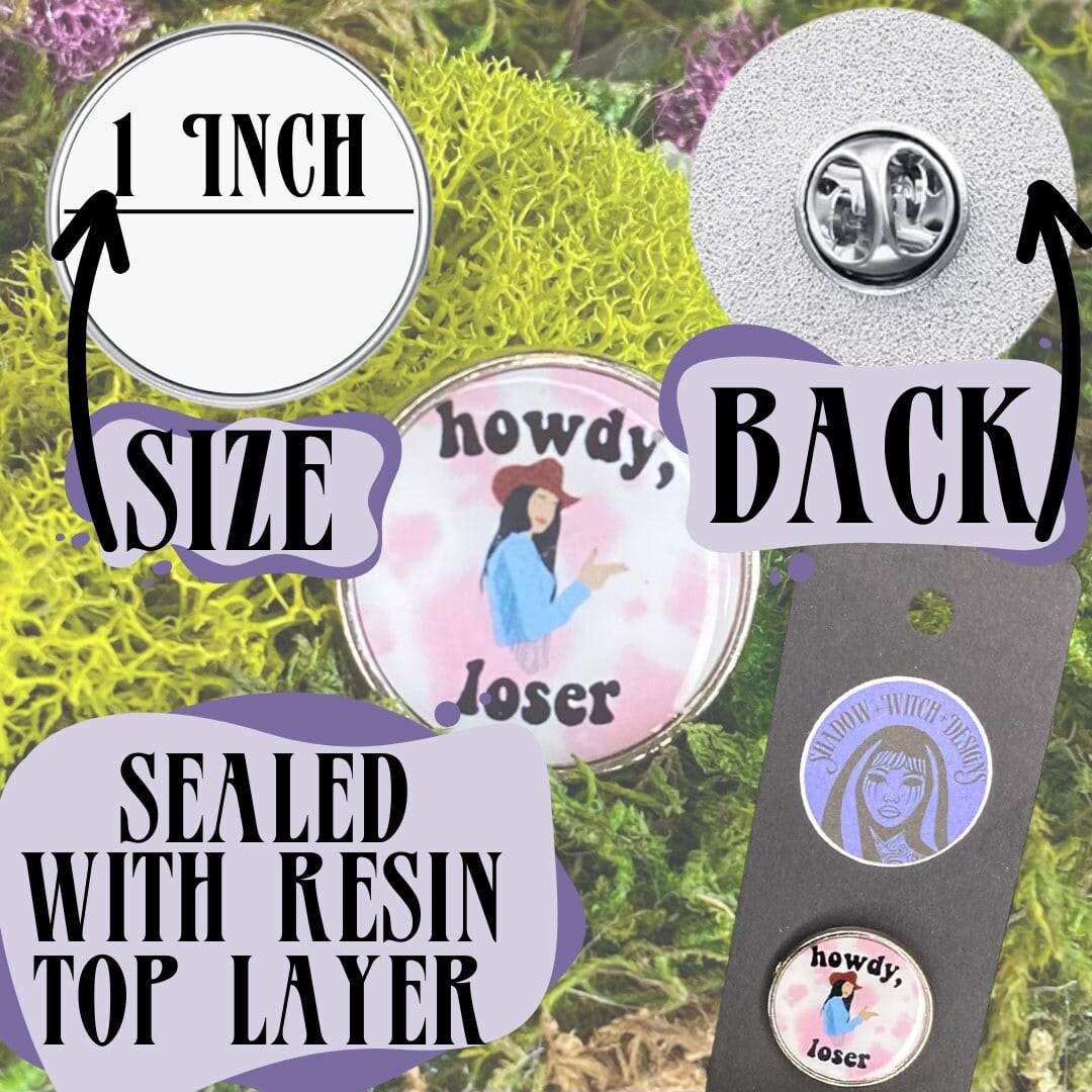 Qveen Herby Enamel Pin - Shadow Witch Designs
