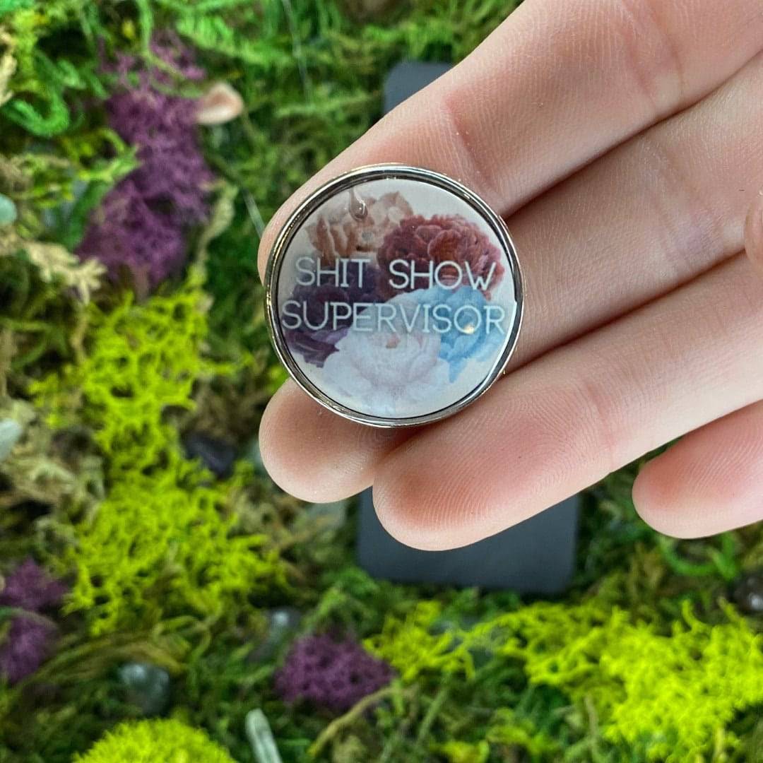 Sh*t Show Supervisor Enamel Pin - Shadow Witch Designs