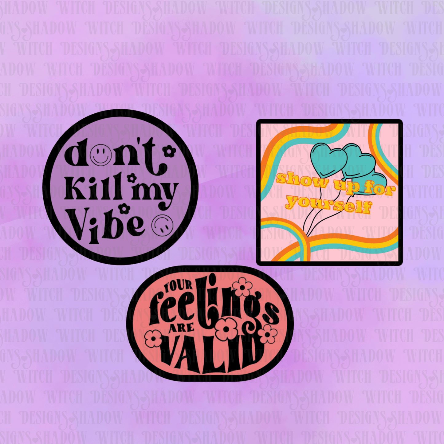 Show Up For Yourself Sticker Pack - Shadow Witch Designs
