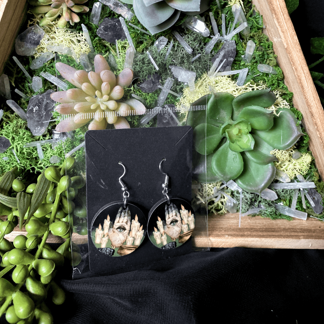 All Seeing Eye Spellwork Earrings - Shadow Witch Designs