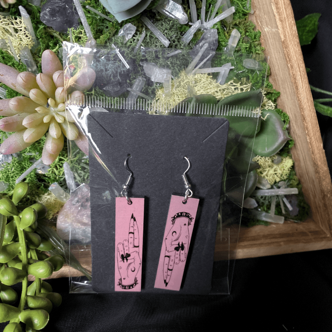 As Above So Below Gothic Hands Earrings - Shadow Witch Designs