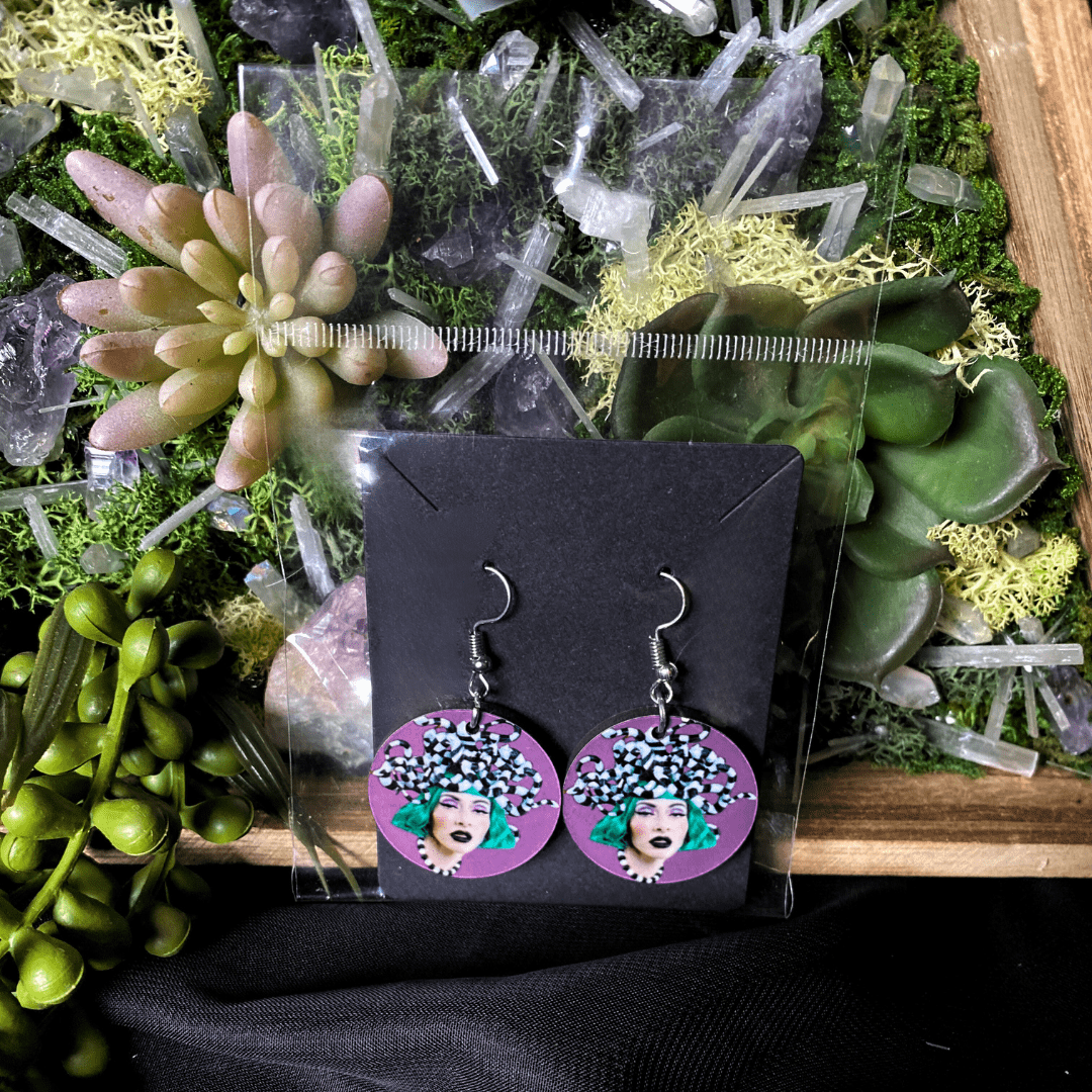 Qveen Herby Muse Medusa Earrings - Shadow Witch Designs