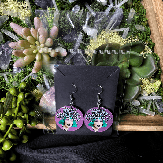 Qveen Herby Muse Medusa Earrings - Shadow Witch Designs