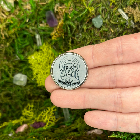 Gothic Nun Enamel Pin