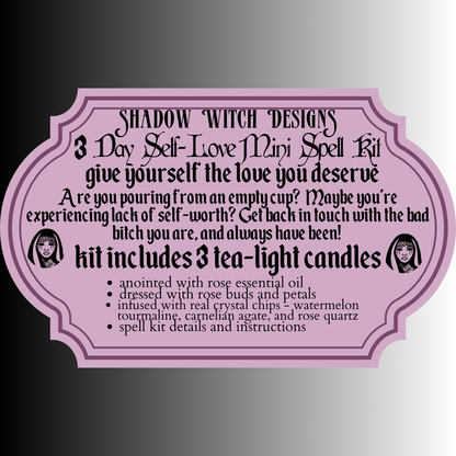 3 Day Self Love Mini Spell Kit