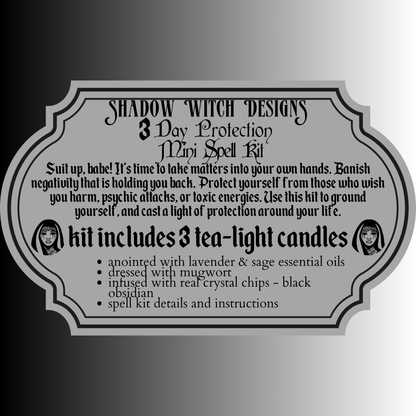 3 Day Protection Mini Spell Kit