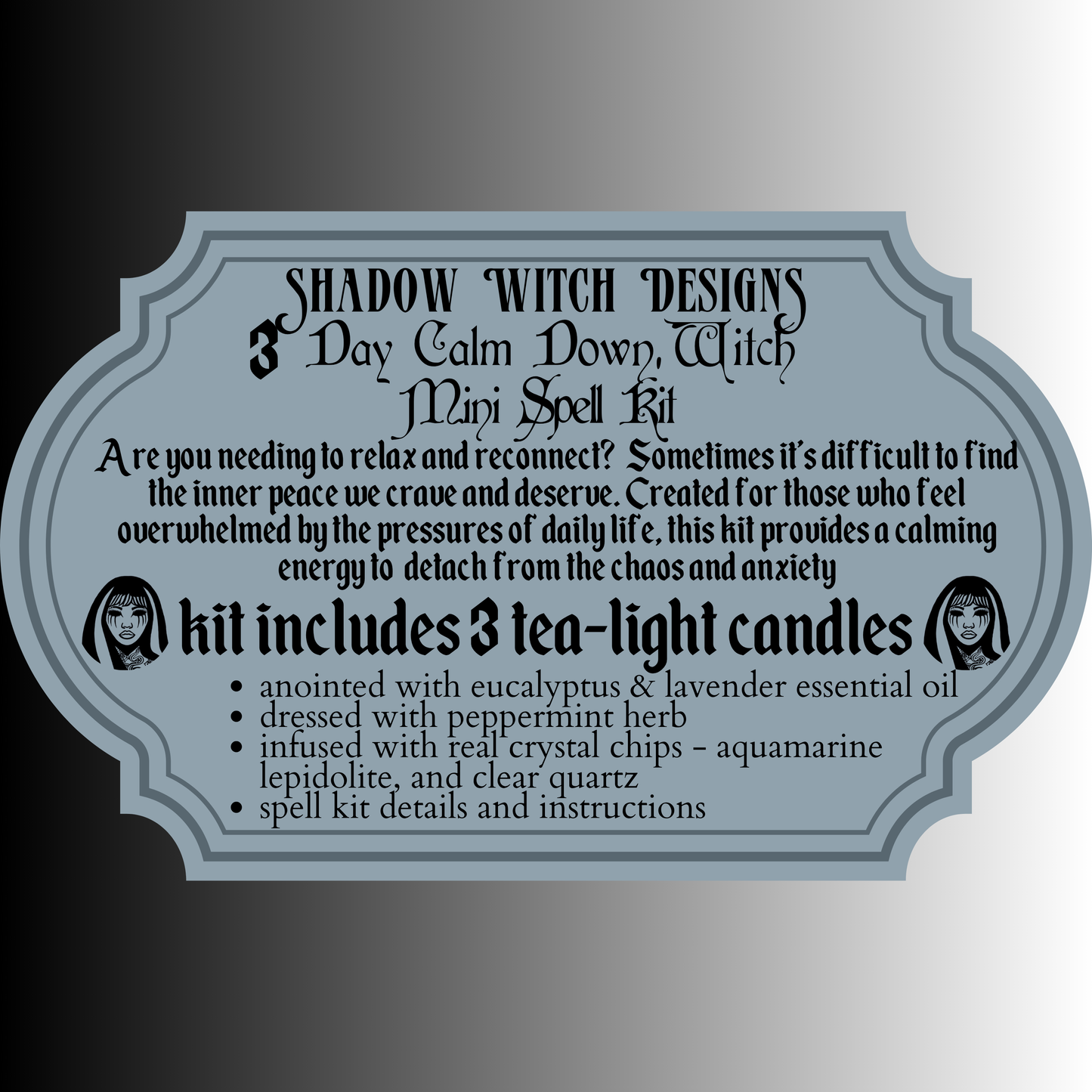 3 Day Calm Down, Witch Mini Spell Kit