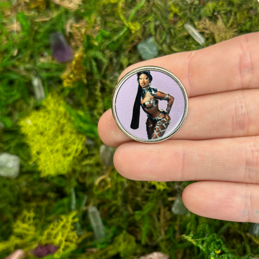 Megan Thee Stallion Purple Enamel Pin - Shadow Witch Designs