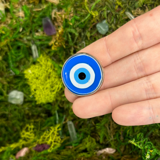 Evil Eye Enamel Pin - Shadow Witch Designs