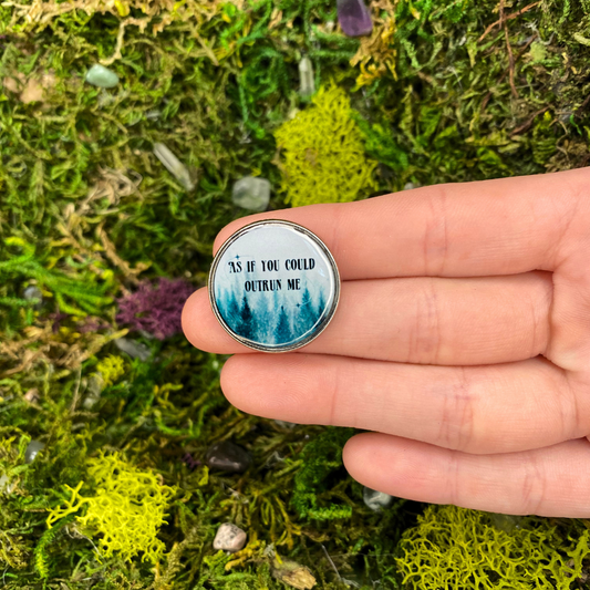 As If You Could Outrun Me Twilight Movie Enamel Pin
