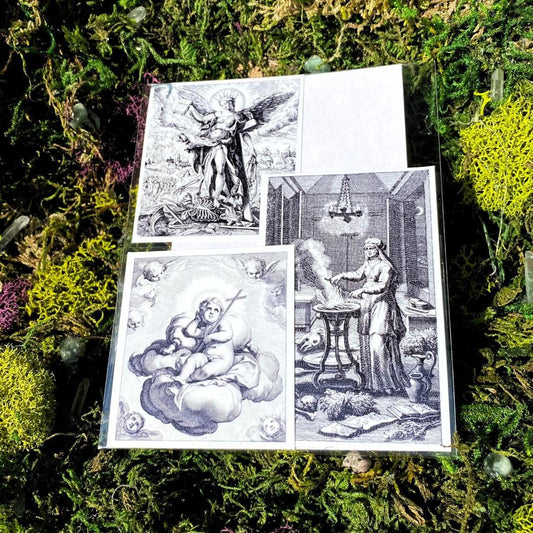 Angels and Ancestors Black and White Sticker Pack
