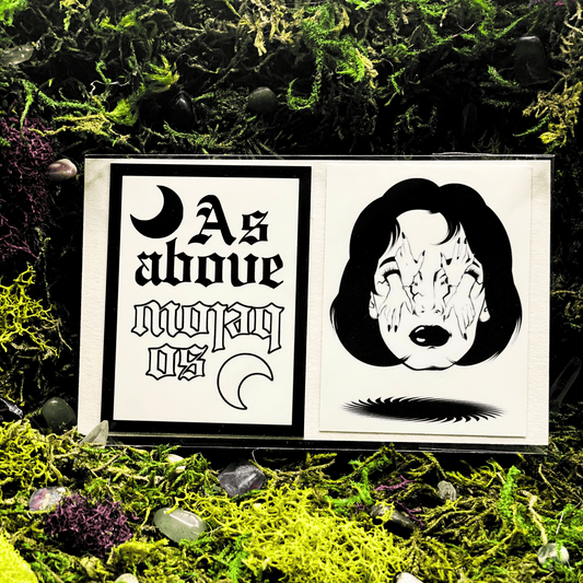Shadow Witch Designs As Above So Below Sticker Pack AASBSP