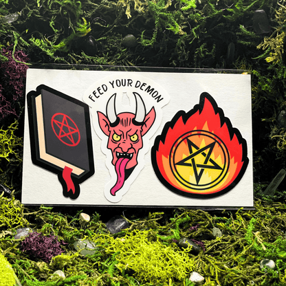 Feed Your Demon Sticker Pack - Shadow Witch Designs