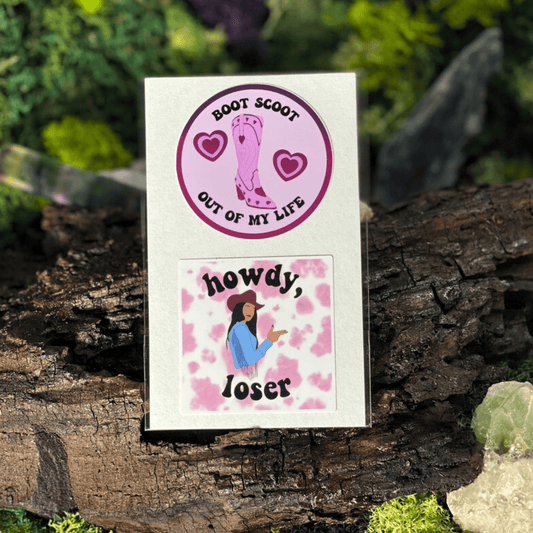 Howdy Boot Scoot Sticker Pack - Shadow Witch Designs