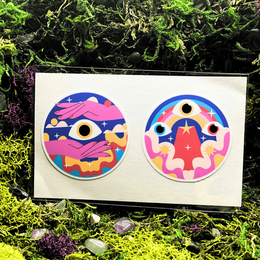 Vibrant Evil Eye Sticker Pack - Shadow Witch Designs