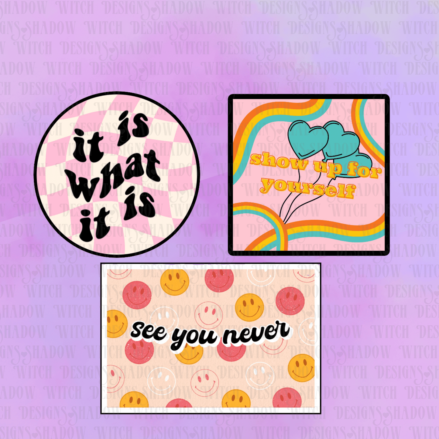 Shadow Witch Designs See You Never Retro Sticker Pack SYNSP