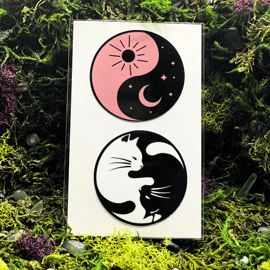 Balanced Celestial Cat Sticker Pack - Shadow Witch Designs