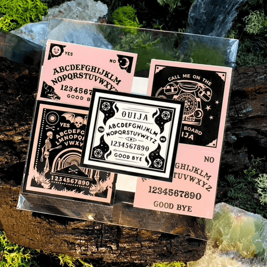 Pink & White Ouija Mix Sticker Pack - Shadow Witch Designs